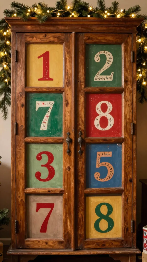 15 Wunderschöne DIY Adventskalender für Kinder – Sie Werden Staunen! - 13. Adventskalender aus einem Schrank 1