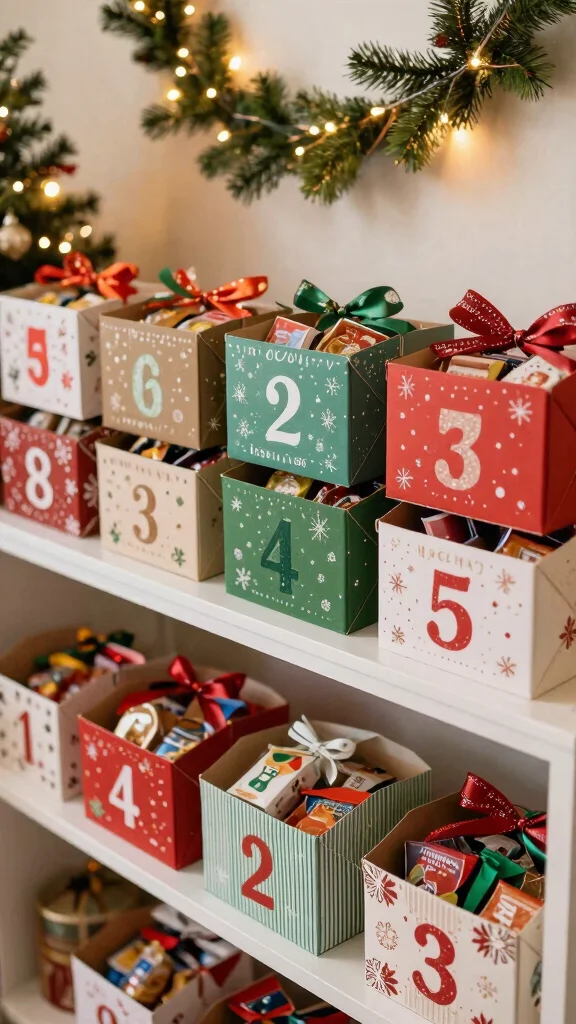 15 Wunderschöne DIY Adventskalender für Kinder – Sie Werden Staunen! - 5. Adventskalender aus Pappschachteln 1