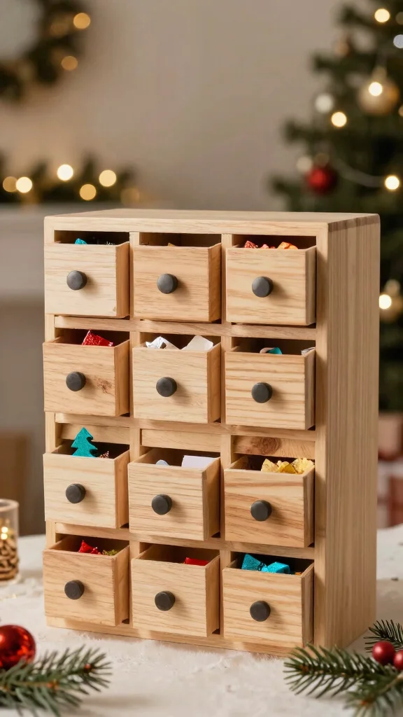 15 Wunderschöne DIY Adventskalender für Kinder – Sie Werden Staunen! - 9. Adventskalender aus Holz 1